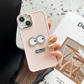 Electroplating frame-hello eyes-pink