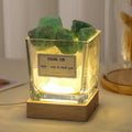 6*6 Square Cup White Green + USB Base