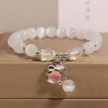 Cat's Eye Stone + Pink Rabbit c10-9