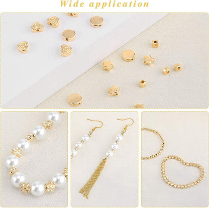 star and flower shaped luxury beads for DIY