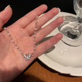 Silver Pearl Butterfly Necklace