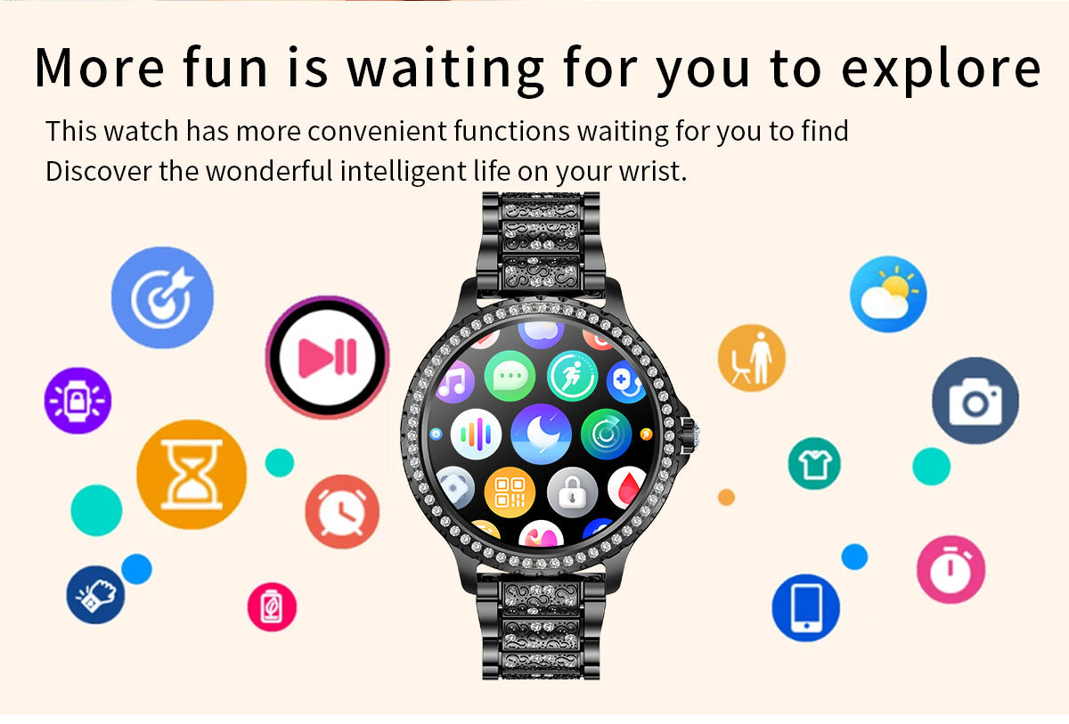 Stylish Bluetooth smartwatch with silicone band - image 3