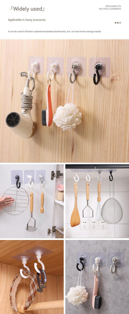 Wall-mounted hook without drilling