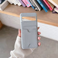 Litchi Card U-Shaped Blue-Gray