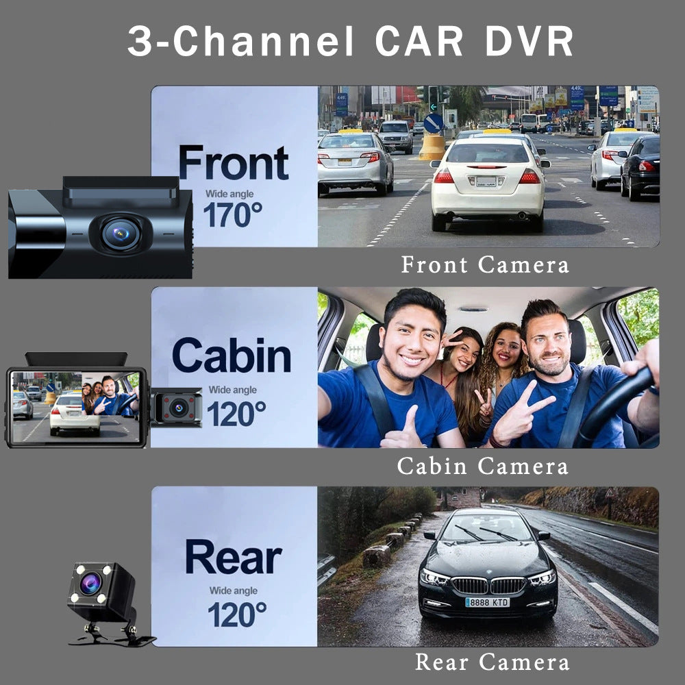 car dash cam interior view