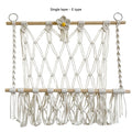 Woven Cotton Rope Storage Rack: Single Layer E Model