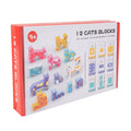 Cat 12-piece Puzzle Blocks (Pack of 2)