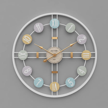 Modern Minimalist Wall Clock Front View