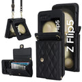 Crossbody folding accordion---black