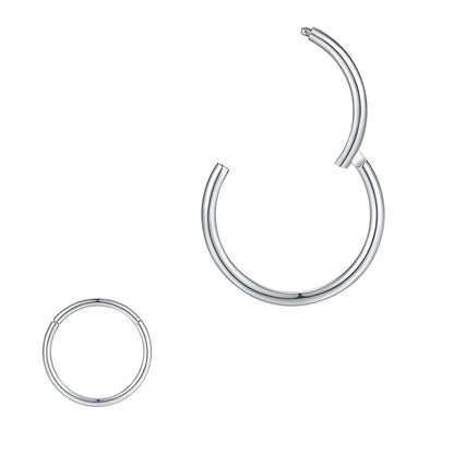 variety of nose rings on display