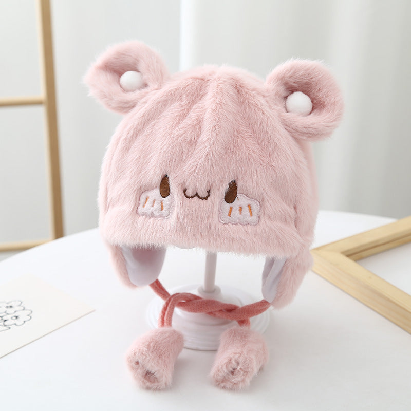 Cozy Plush Baby Hat Color Variants