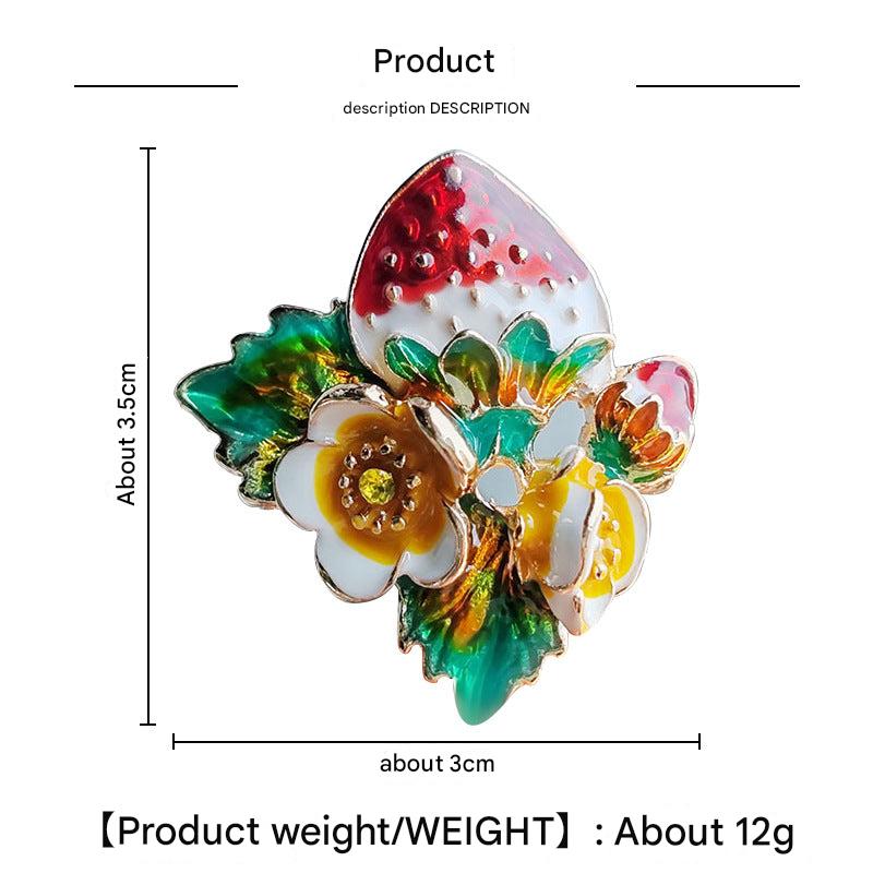 Stylish brooch with retro design
