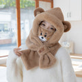 New thickened double-layer with mask coffee color