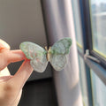 XZ0398-2 Embroidered Butterfly Brooch - Green