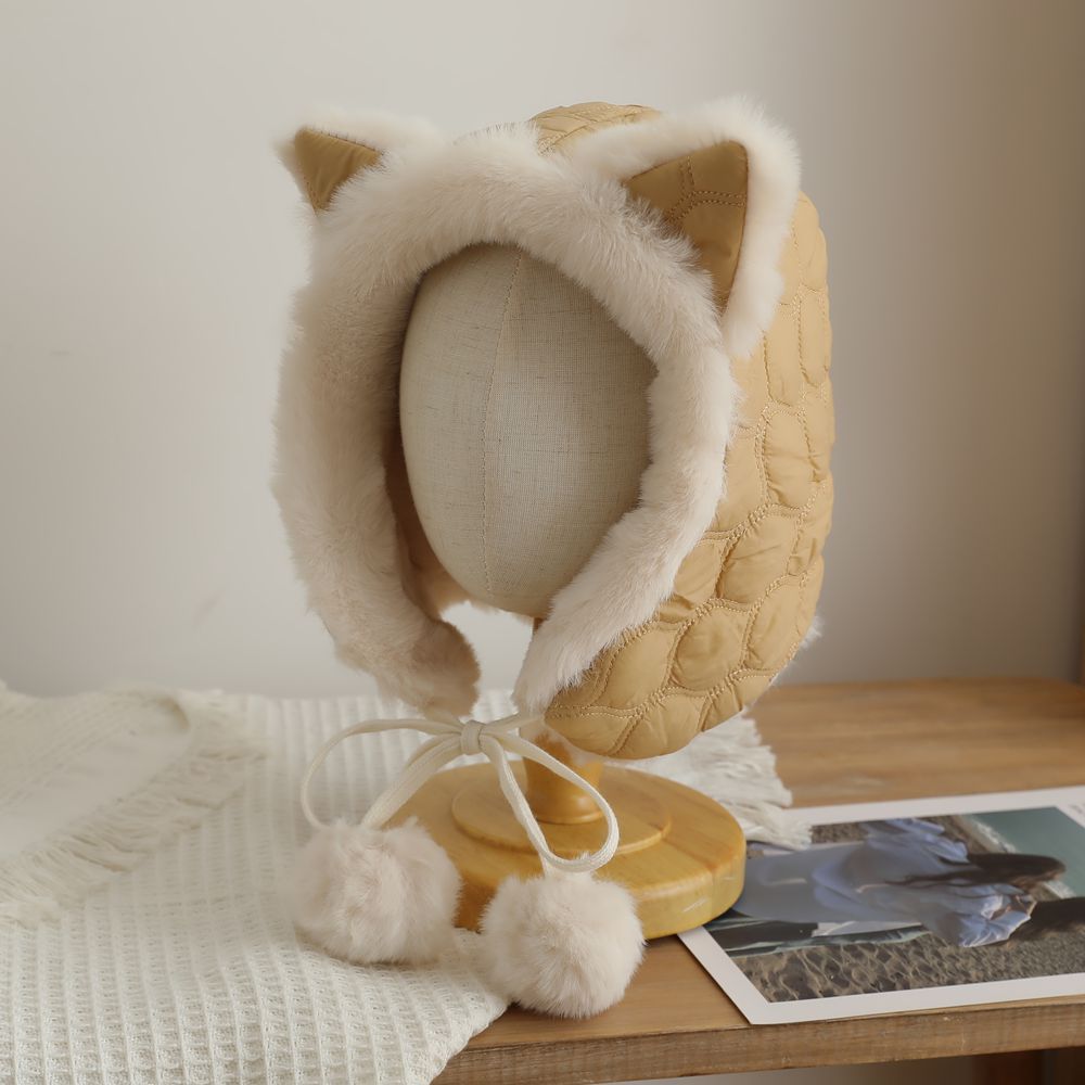 Cozy Fox Ear Plush Hat Image 10