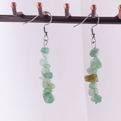 Handmade Natural Stone Crystal Drop Earrings Image 7