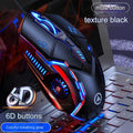 Black colorful glow-6D button silent version (Pack of 2)