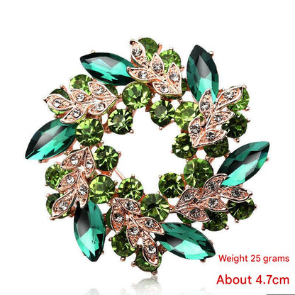 elegant floral brooch pin for women