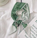 Green Scarf * Floral Vine