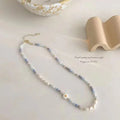 Blue Daisy Necklace