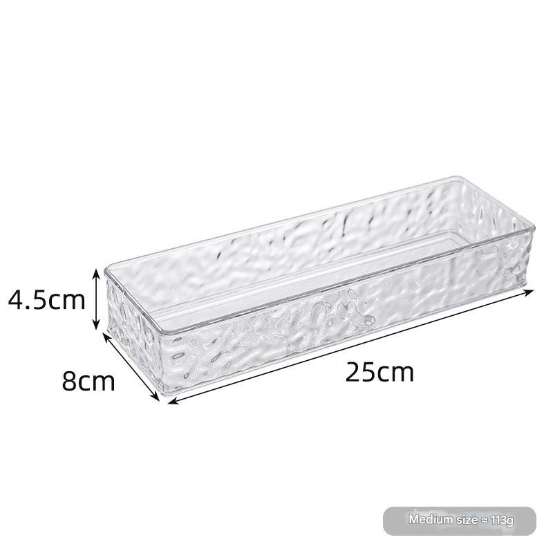 Clear desktop organizer for makeup and stationery - image 1