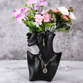 Large Black Vase Side Profile (Flowers Not Included) (Pack of 1)