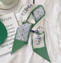 Green Scarf * Geometric Letters
