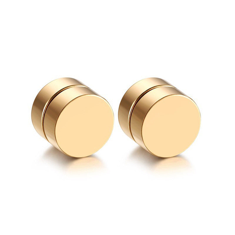 Black titanium ear studs image 3