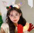 24#Christmas Headband - Branch Little Bunny [With Light]