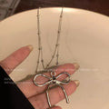 Metal Bowknot Necklace