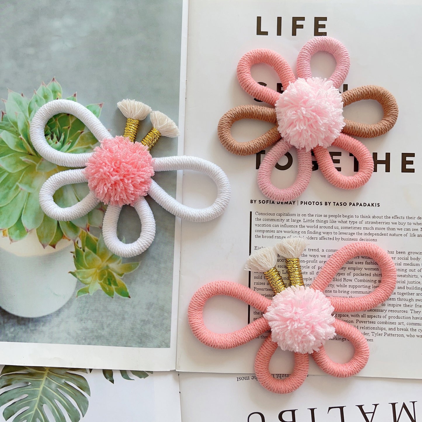 Bohemian sunflower wall hanging for kids room