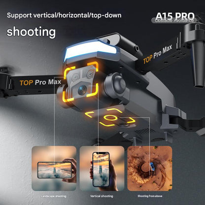 A15 drone with HD camera in flight