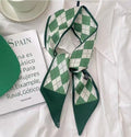 Green Scarf * Diamond Check
