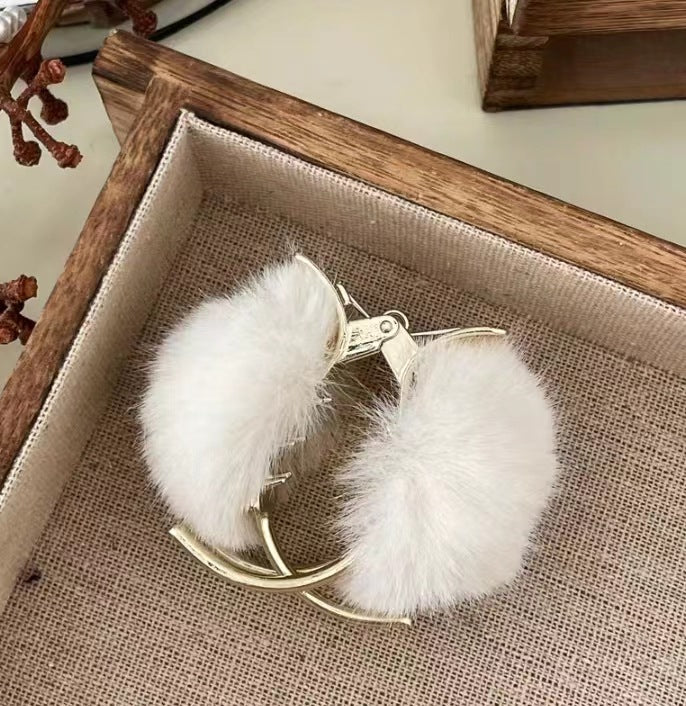 Chic Bunny Print Hair Claw
