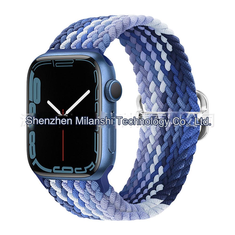 Premium Nylon Woven Watch Band for Apple Watch Series 4, 5, 6, 7, 8, SE, Ultra - Adjustable, Sporty Design