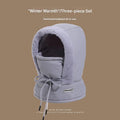 Thick Cycling Hat Light Gray