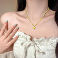 Heart Shaped Bead - Yellow