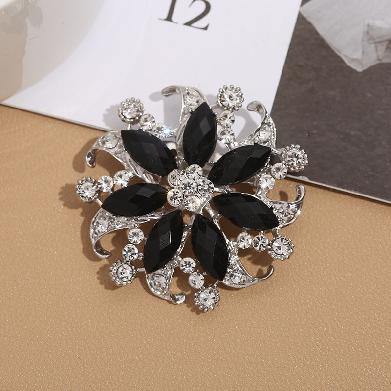 Premium Alloy Flower Brooch Pin Image 4