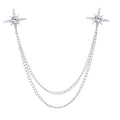 Silver Base with White Diamond
