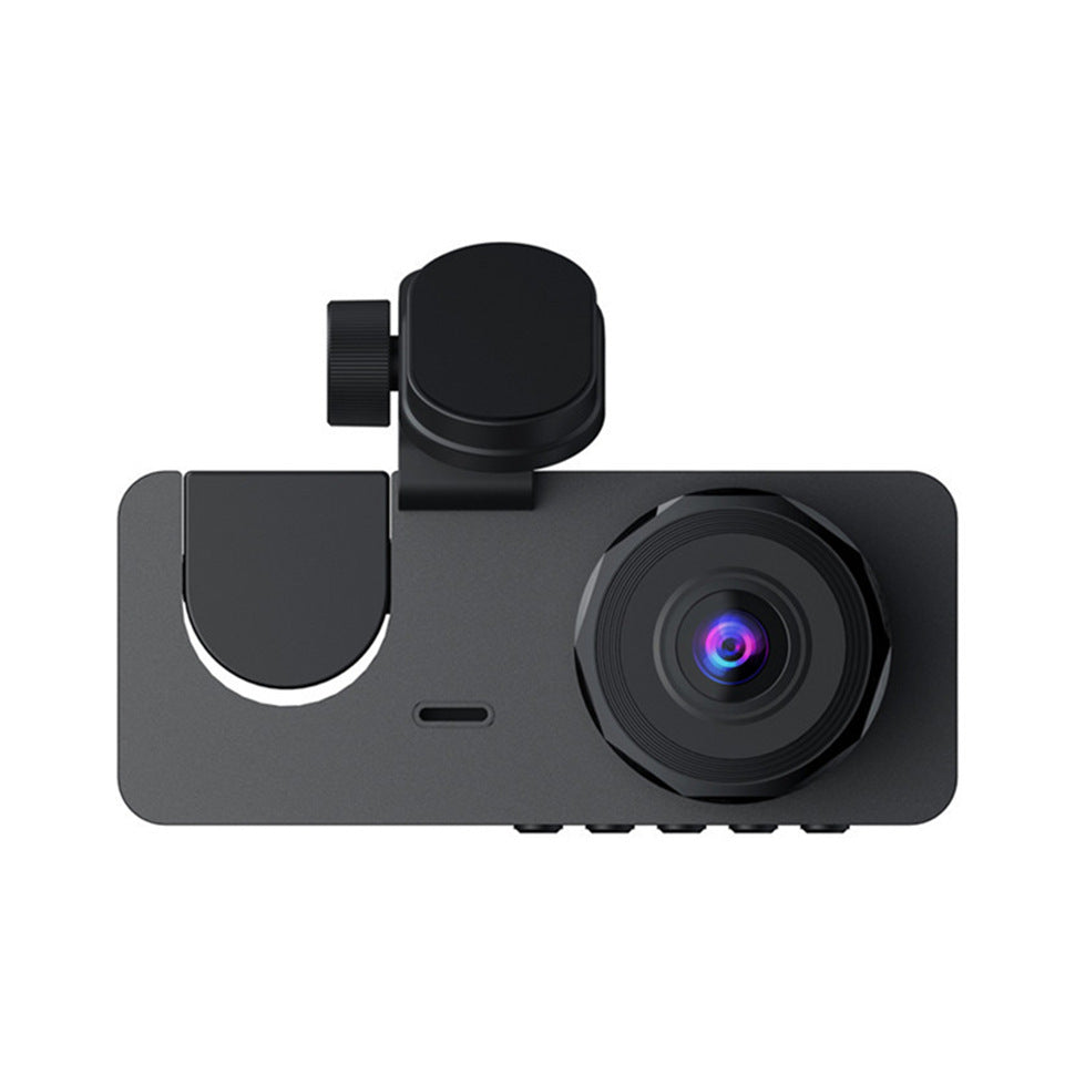 Triple Lens Car Dash Cam Front View