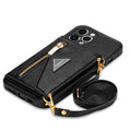 Side card holder + rope - black