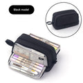 198 Black - Double Layer Dual Zipper (Pack of 2)