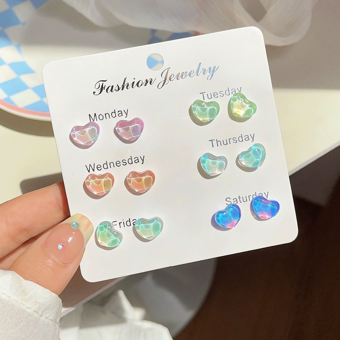 Colorful Butterfly Stud Earrings image 3