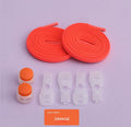Orange shoelaces