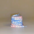 Blue and Pink Reflective Heart Shoelaces (One Pair)