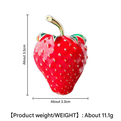 Vintage strawberry brooch for fashion