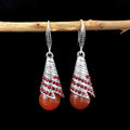 Flowing Pattern Agate Bead (Red)